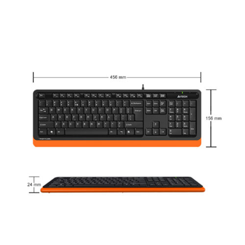A4Tech-Fstyler-FK10-Wired-Keyboard-Orange-5