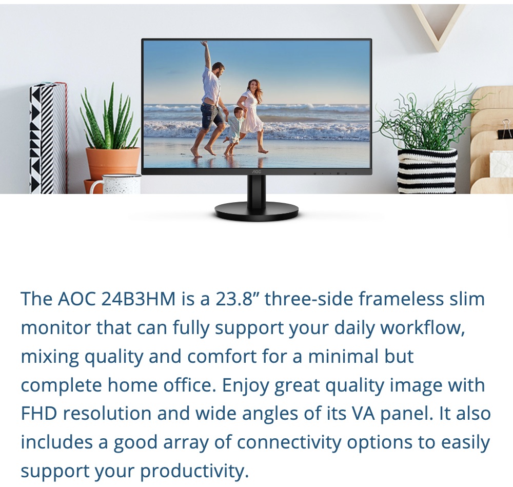 AOC-24B3HM-Three-side-Frameless-Slim-Monitor-23.8-Inches-VA-FHD-4Ms-75Hz-HDMI-AMD-FreeSync-Antiglare-Low-Blue-Light-Flicker-Free-Black-Description-1