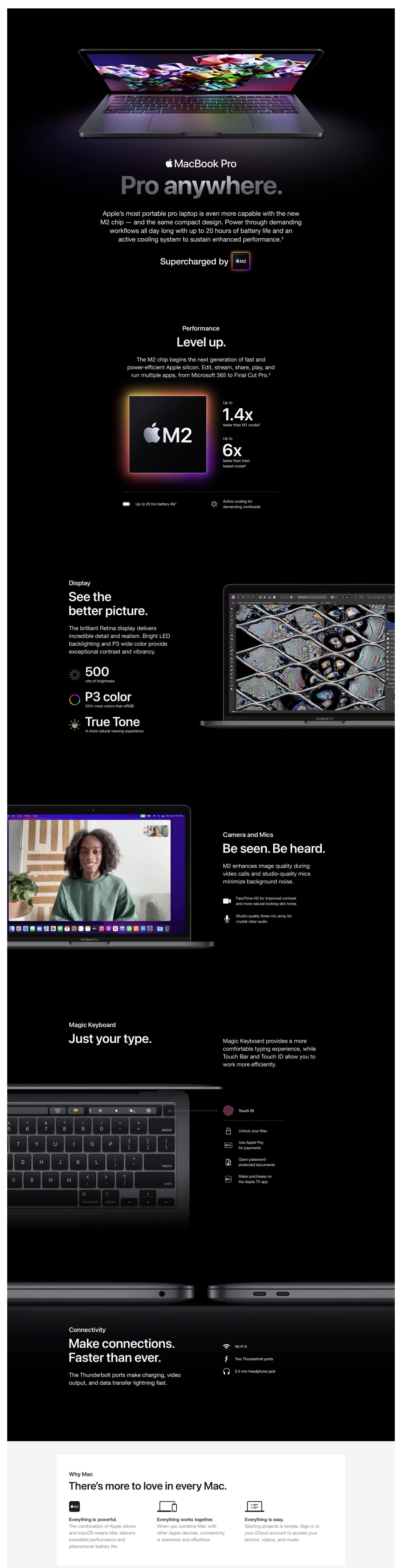 Apple-MacBook-Pro-2022-13.3-Inches-Retina-Display-IPS-Laptop-M2-Chip-Description