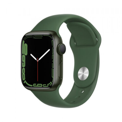 Apple-Watch-Series-7-GPS-MKN03ZPA-41mm-Green-Aluminum-Case-With-Clover-Sport-Band-Regular-1