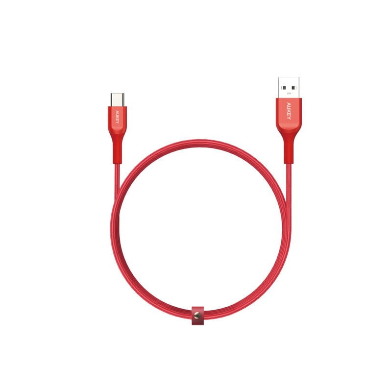 Aukey-CB-AKC1-USB-A-To-USB-C-Quick-Charge-3.0-Kevlar-Cable-1.2-Meter-Red-1