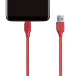 Aukey-CB-AM1-Braided-Nylon-USB-2.0-to-Micro-USB-Cable-1.2-Meter-Red-2
