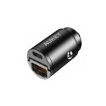 Aukey-CC-A3-Enduro-Nano-30W-2-Port-USB-C-and-USB-A-Car-Charger-Black-2