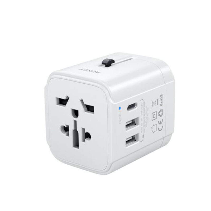 Aukey-PA-TA01-Universal-Travel-Adapter-With-USB-C-and-USB-A-Ports-White-1