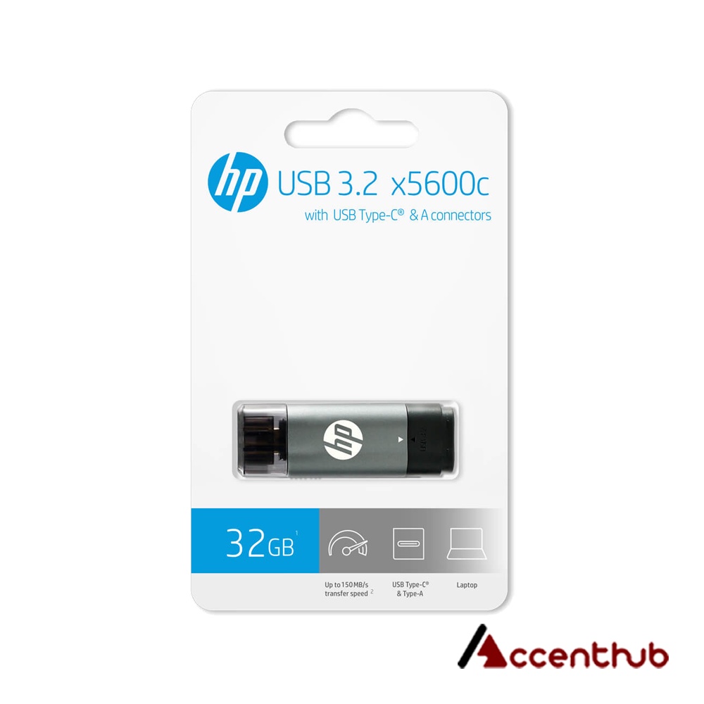 HP x5600c 32GB USB 3.2 Flash Drives (with Type-C adaptor)