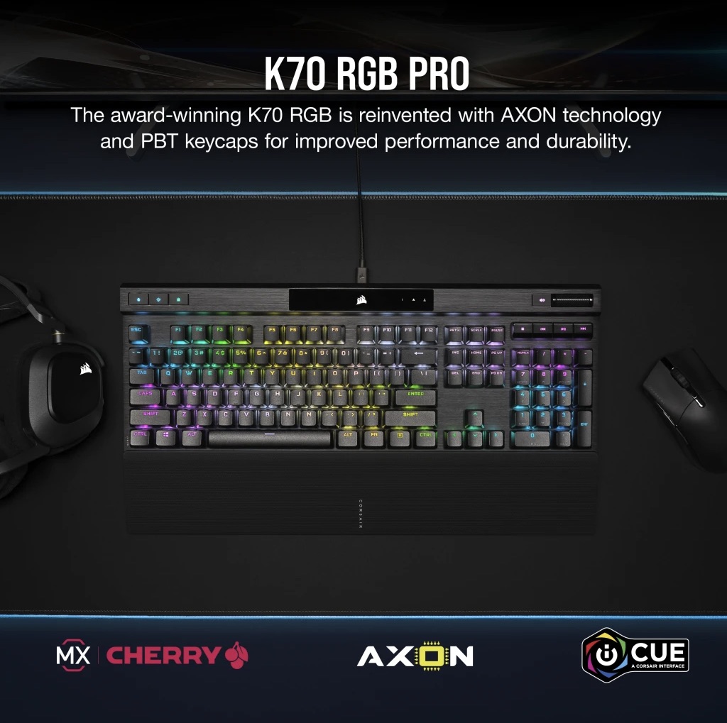 Corsair-K70-RGB-Pro-Mechanical-Gaming-Keyboard-With-PBT-Double-Shot-Pro-Keycaps-Cherry-MX-Red-Black-Description-1