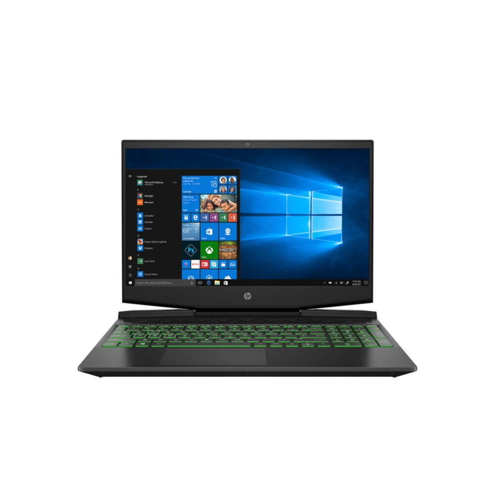 HP-Pavilion-15-DK2053TX-46R30PA-Gaming-Laptop-Shadow-Black-with-Acid-Green-Chrome-Logo-2