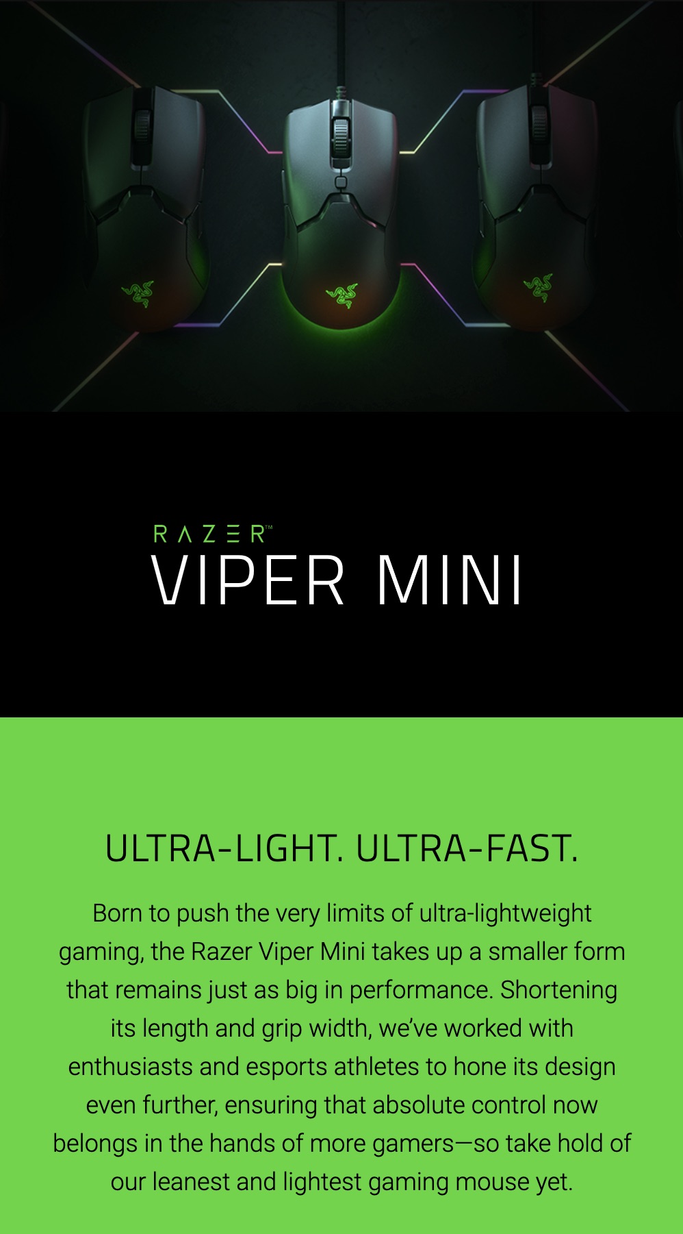 Razer-Viper-Mini-Ultra-Light-Wired-Gaming-Mouse-Description-1