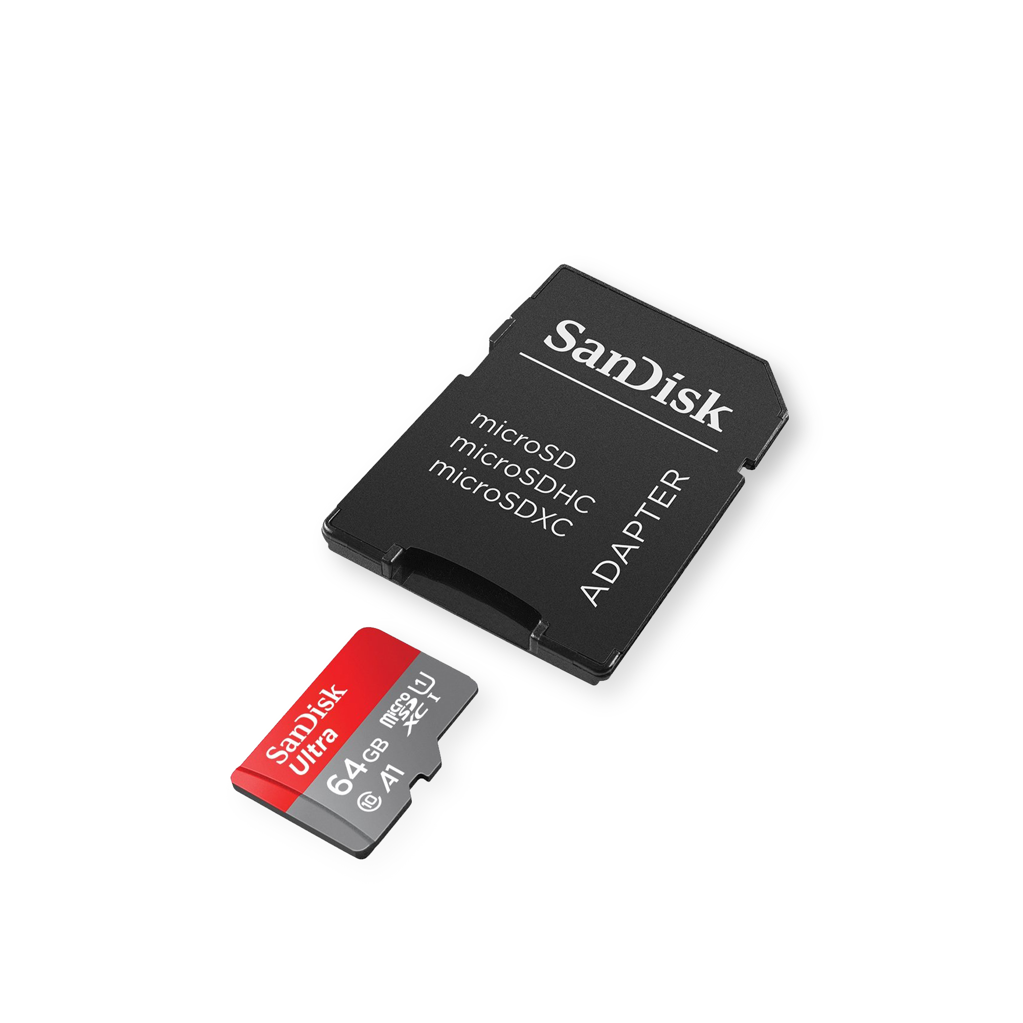 Carte microSDXC 64GB UHS Speed Class 3 UHS-I 80MB / s + adapt. / photo