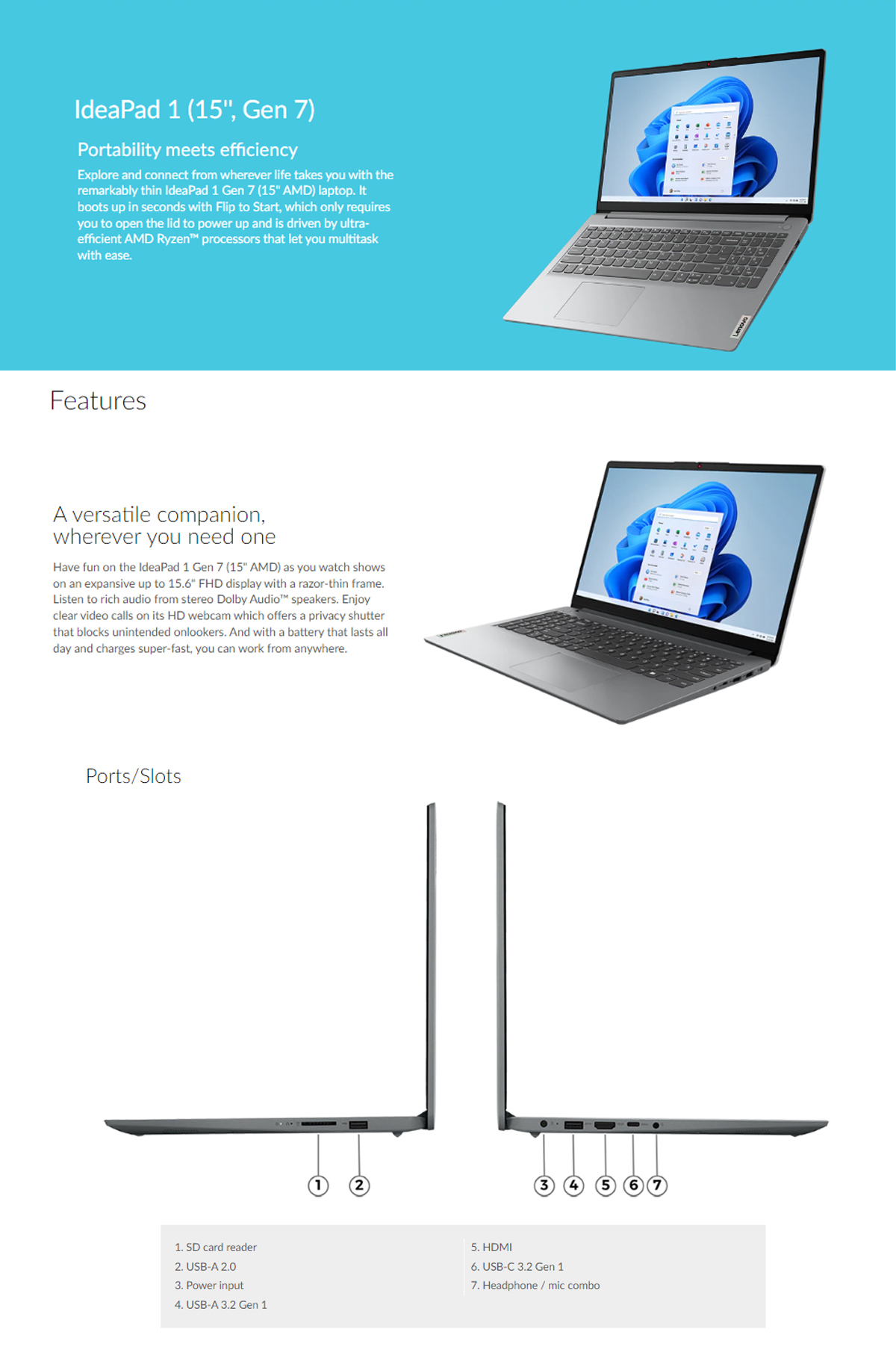 Lenovo-Ideapad-1-15AMN7-82VG002CPH-Laptop-Product-Description